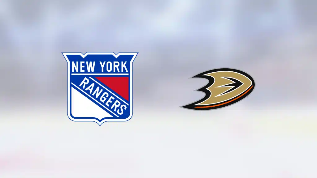 NY Rangers besegrade Anaheim Ducks med knapp marginal