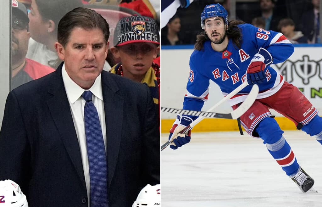 Mika Zibanejad, Peter Laviolette, New York Rangers. 