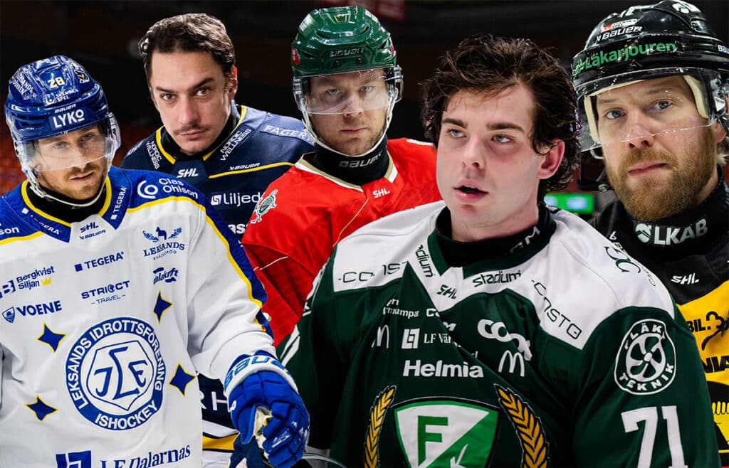 SHL-stjärnor som har utgående kontrakt 2025. 