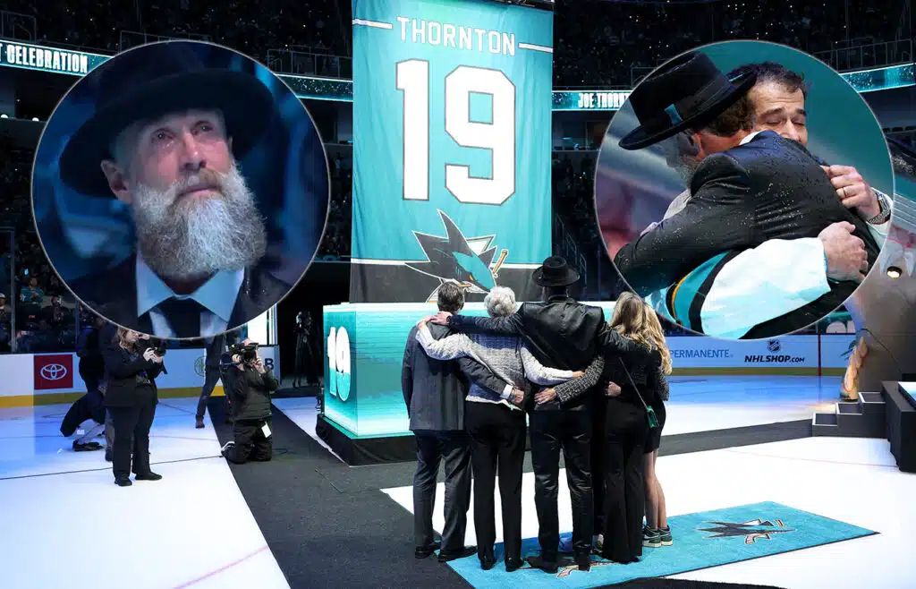 Joe Thornton, hyllning, San Jose Sharks. 