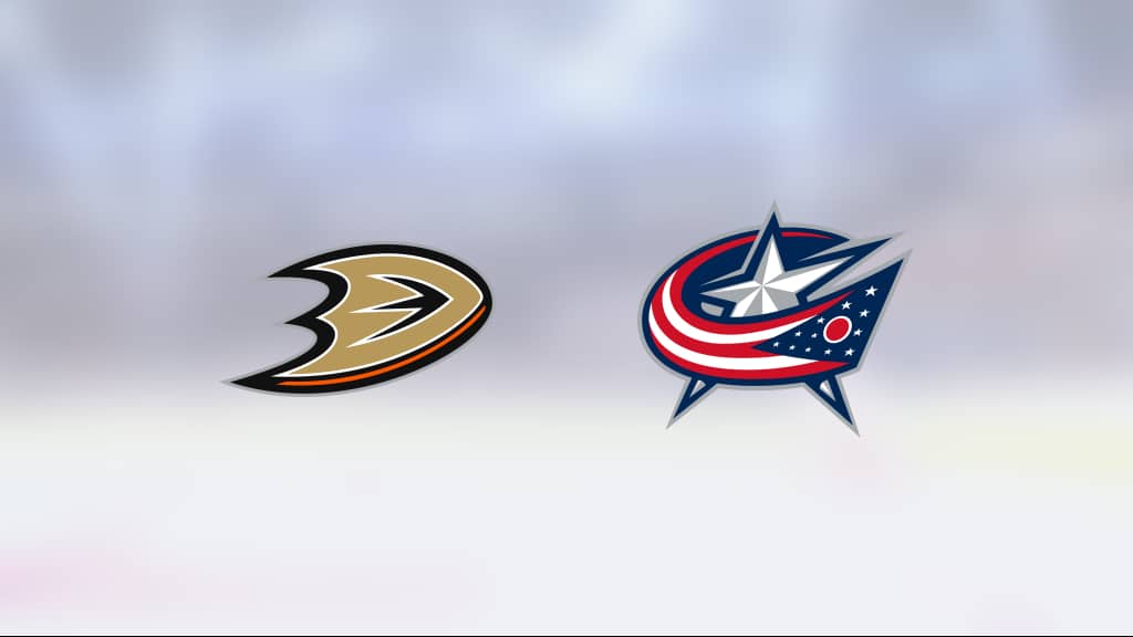 Förlustsviten bruten för Anaheim Ducks – efter 4-2 mot Columbus