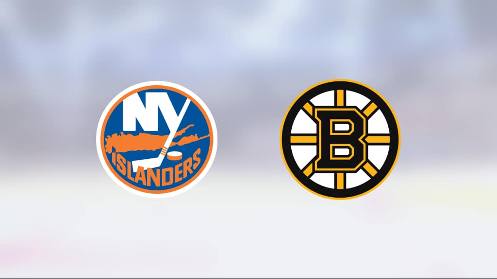 Boston segrare borta mot NY Islanders