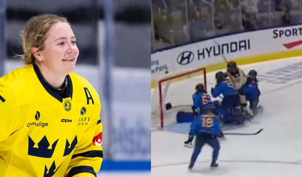 Skriver historia – spräcker svenska målnollan i PWHL