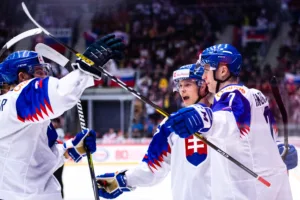 Slovakien vann i grupp B i JVM mot Schweiz