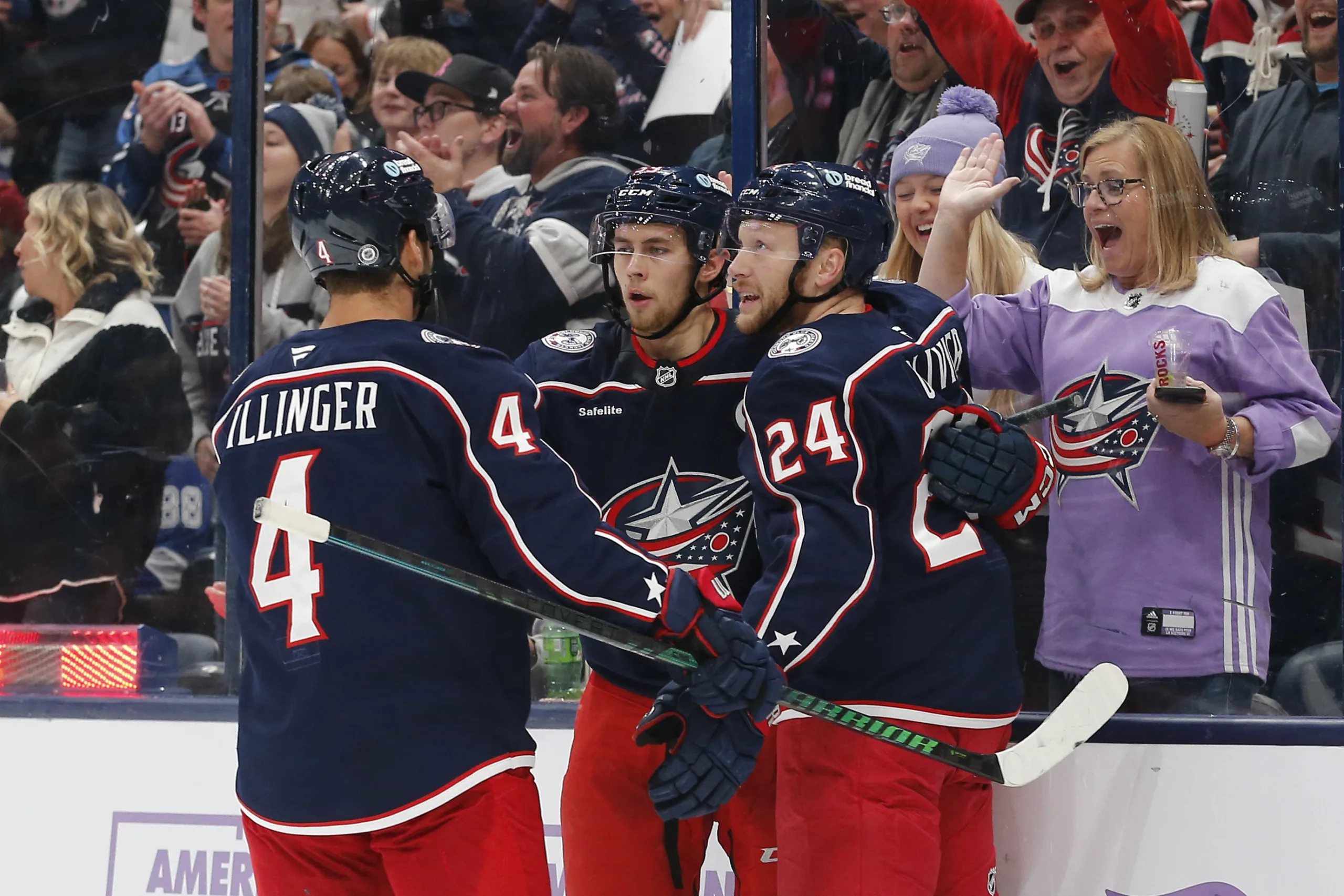 Columbus vann med 6–2 mot Boston