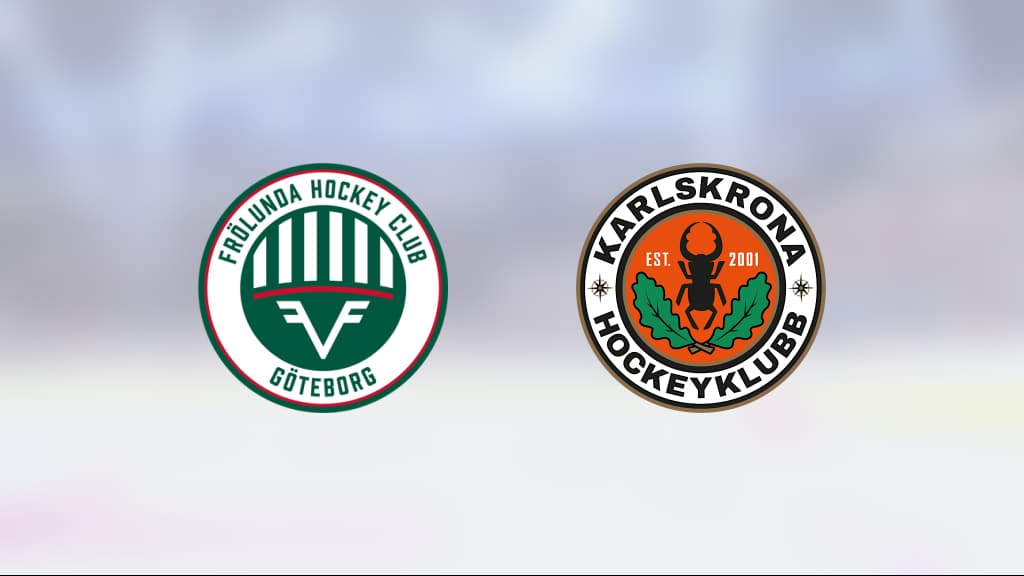 Frölunda nollade Karlskrona – vann med 4-0