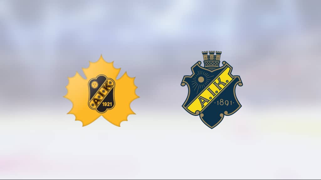 Ahlberg och Bergfors heta när AIK slog Skellefteå AIK J20