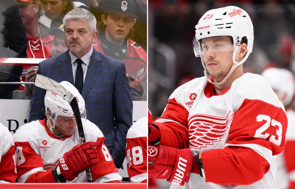 Todd McLellan och Lucas Raymond