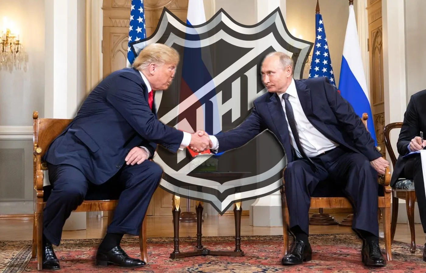 Svaret på Trump och Putins hockeyutspel: ”Olämpligt”