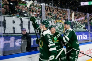 David Tomasek gjorde två mål för Färjestad i segern mot Brynäs