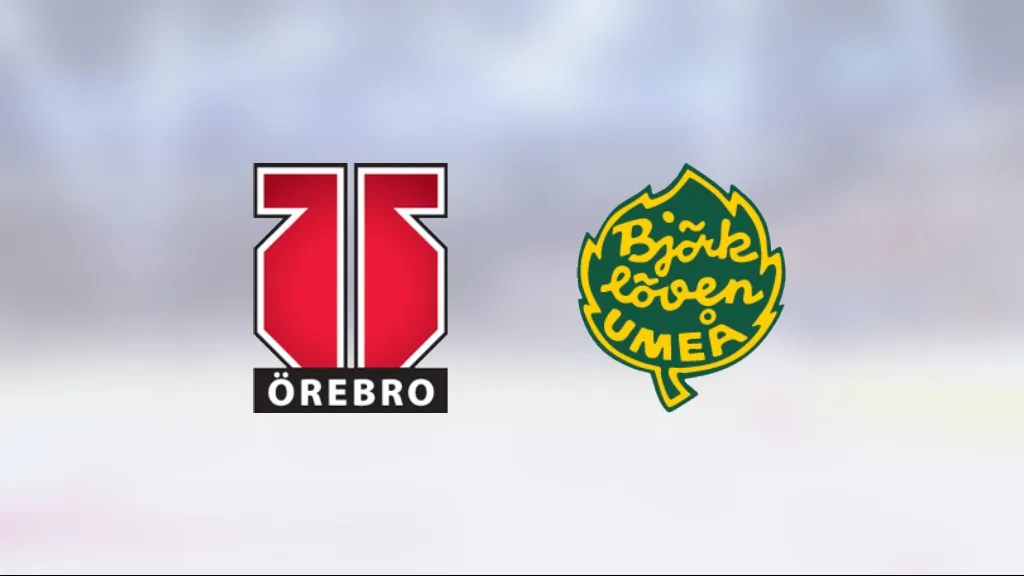 Örebro Hockey J20 utklassade Björklöven – seger med 8–2