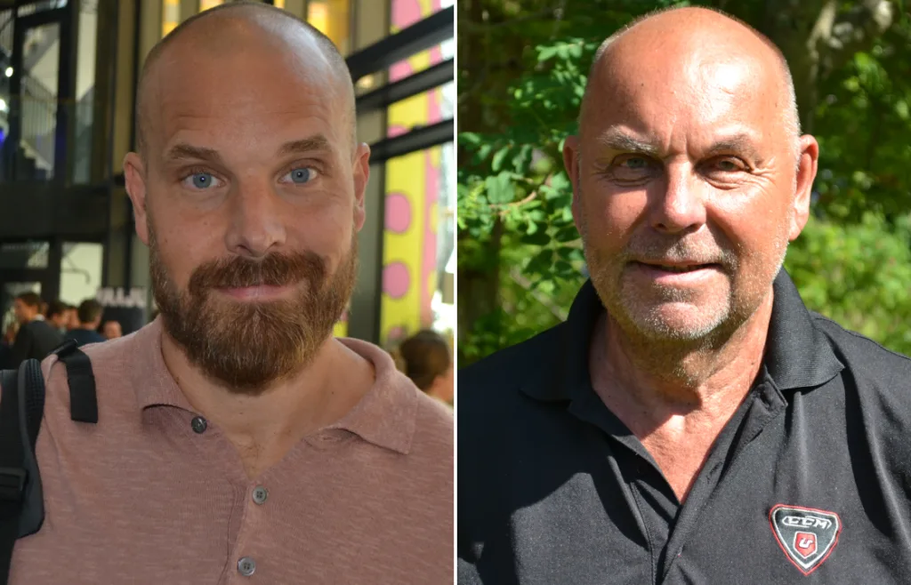 Tim Lindströms farbor Sanny Lindström och farfar Björn Lindström.