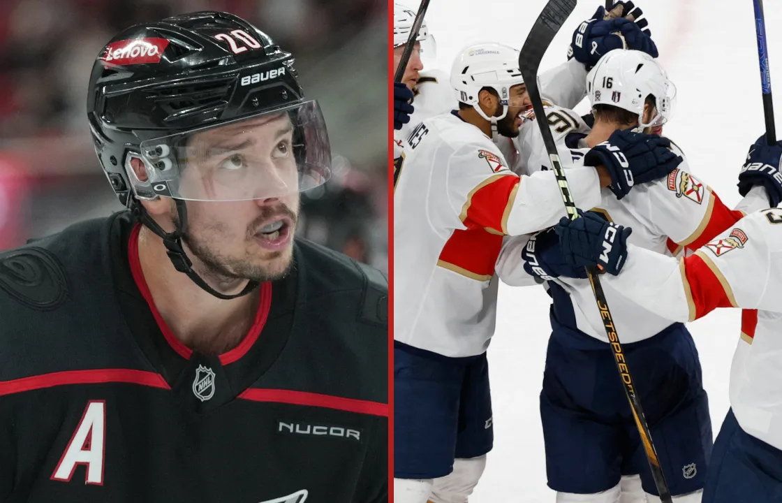 Sebastian Aho imponeras av Florida Panthers.