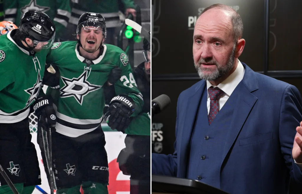 Roope Hintz och Pete DeBoer.