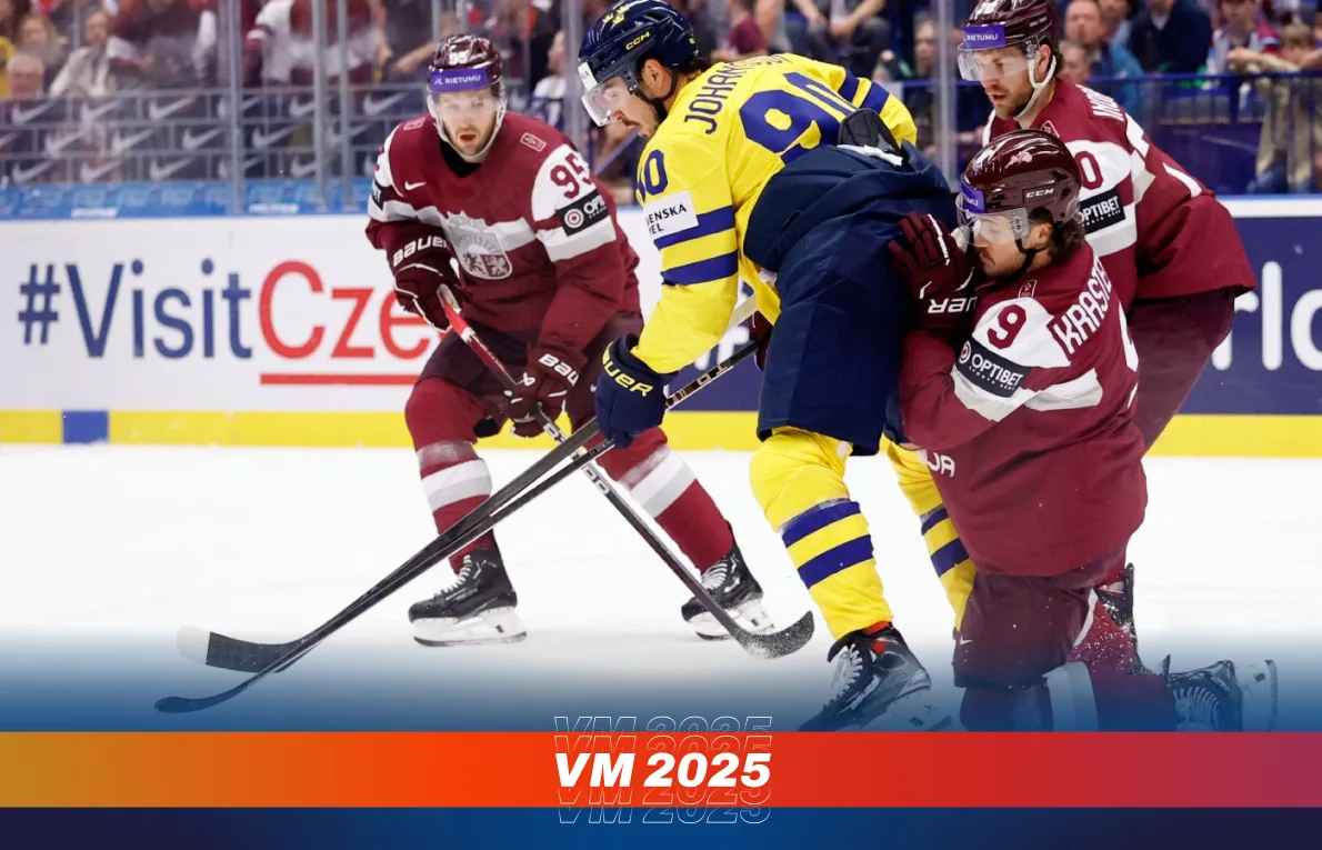 Live: Följ Sverige-Lettland i hockey-VM