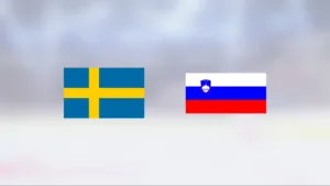 Sverige vann i grupp A i VM herr mot Slovenien