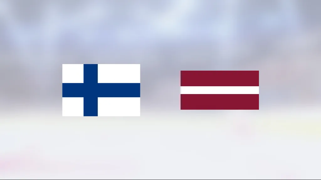 Finland vann i grupp A i VM herr mot Lettland