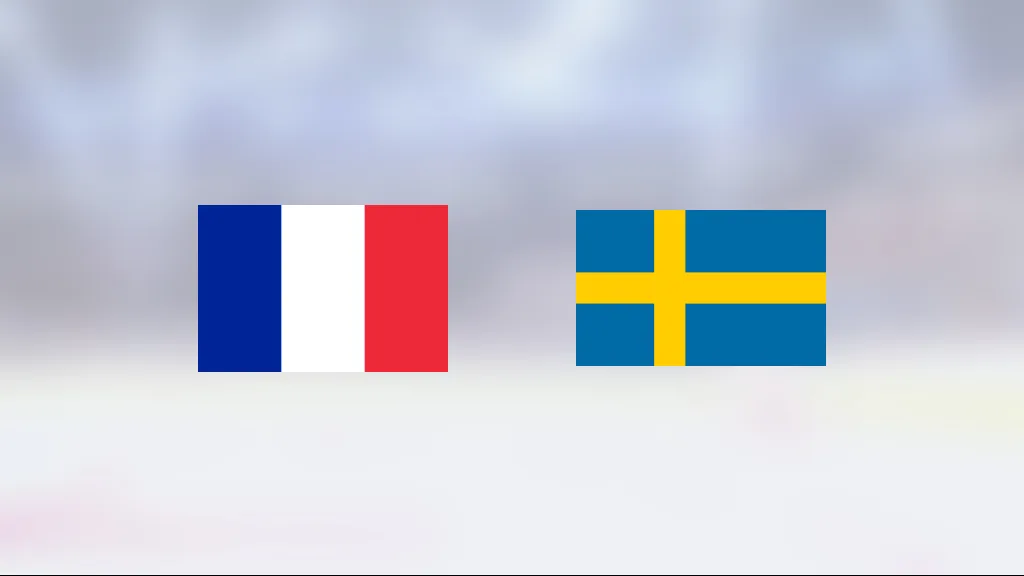 Sverige vinnare mot Frankrike i grupp A i VM herr