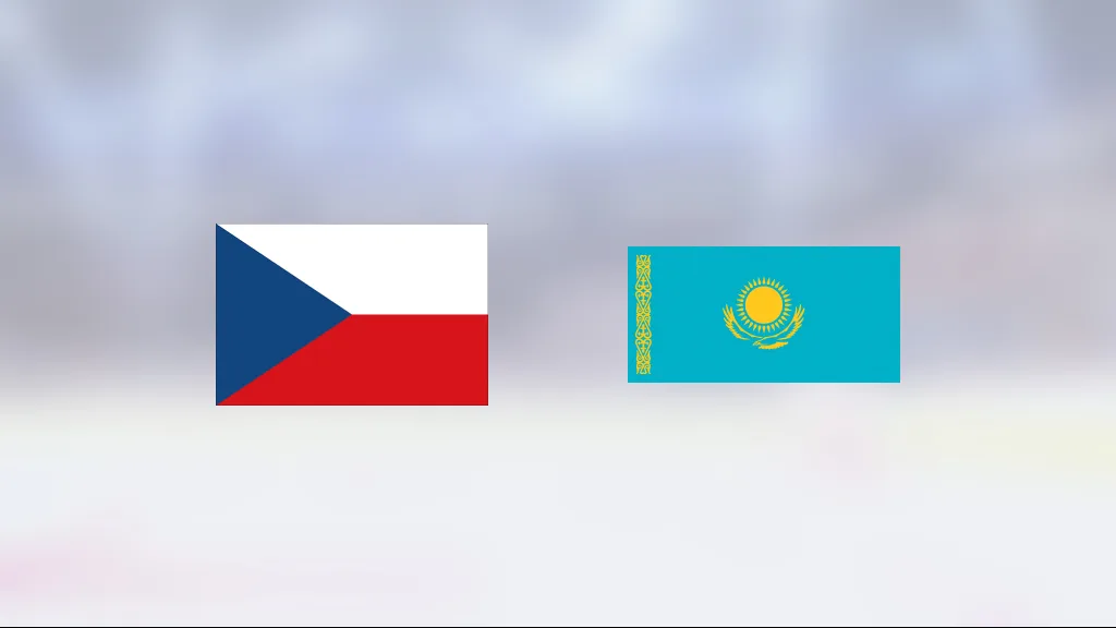 Tjeckien vinnare mot Kazakstan i grupp B i VM herr