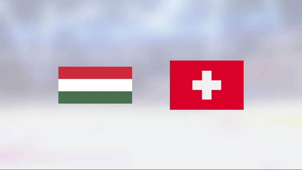 Seger för Schweiz mot Ungern