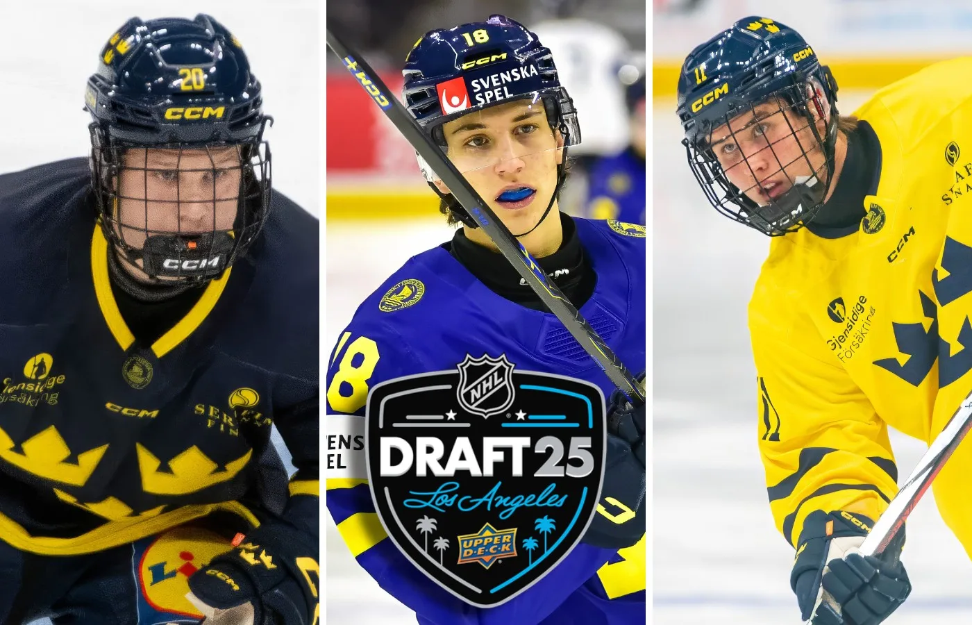 Eddie Genborg Vikctor Eklund Jakob Ihs Wozniak NHL-draften 2025