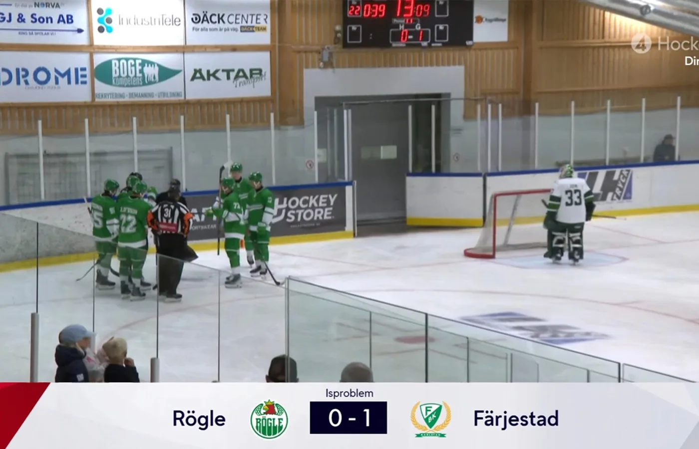 Isfiaskot: Matchen bröts