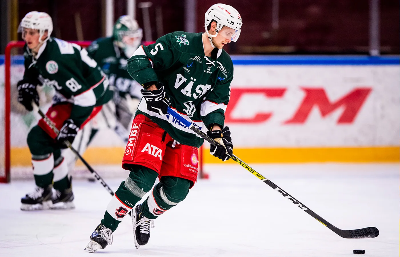 KAOSET: Väsby-spelarna i strejk