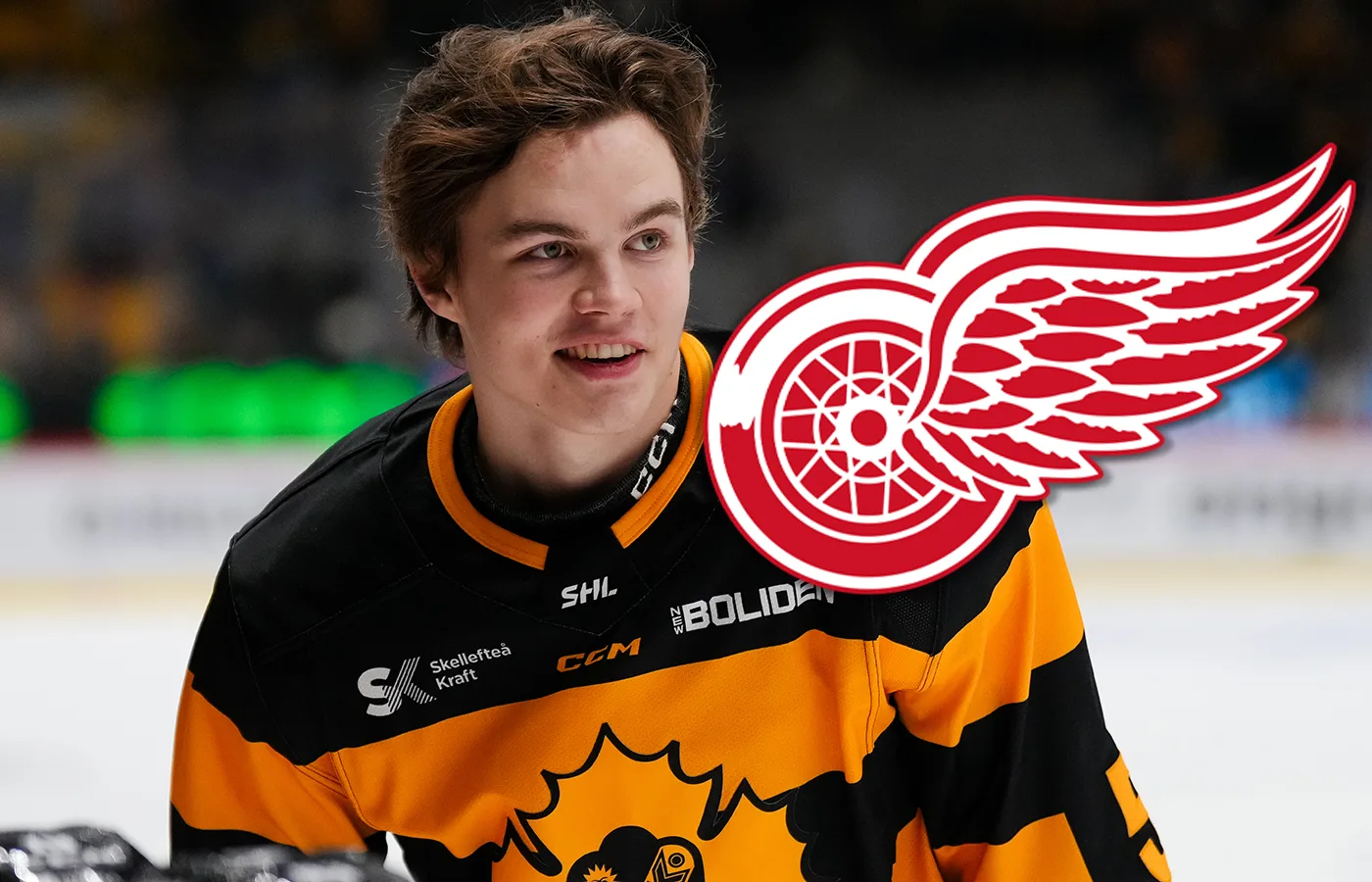Sandin Pellikka har debuterat för Detroit Red Wings