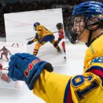 Här gör Viggo Björck sitt första mål i SHL