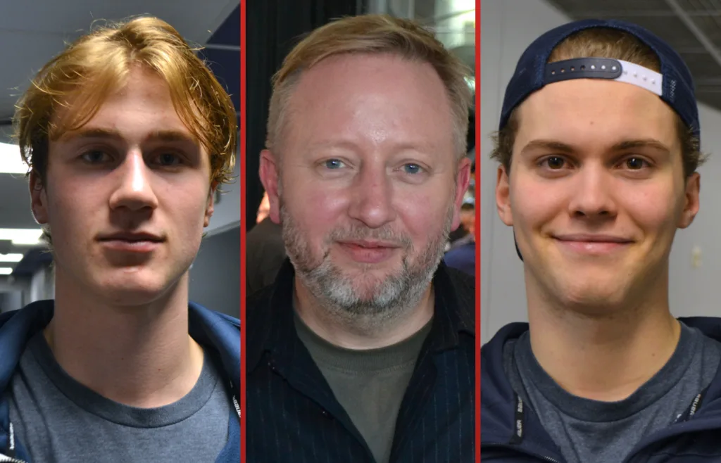 Tinus Luc Koblar, Fredrik Söderström och Zaki Crookes