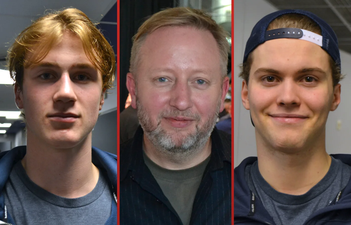 Tinus Luc Koblar, Fredrik Söderström och Zaki Crookes