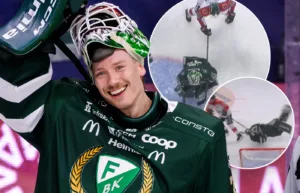 Märkliga bilderna på FBK-målvakten: ”Filmning”