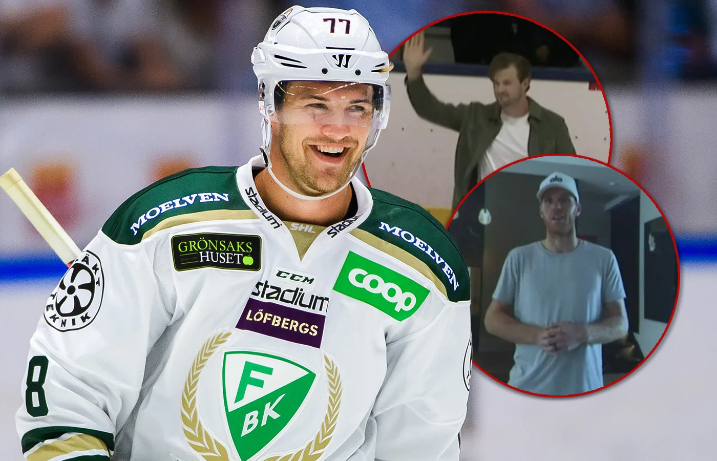 Här hissas Klefboms tröja – får hälsning av Connor McDavid