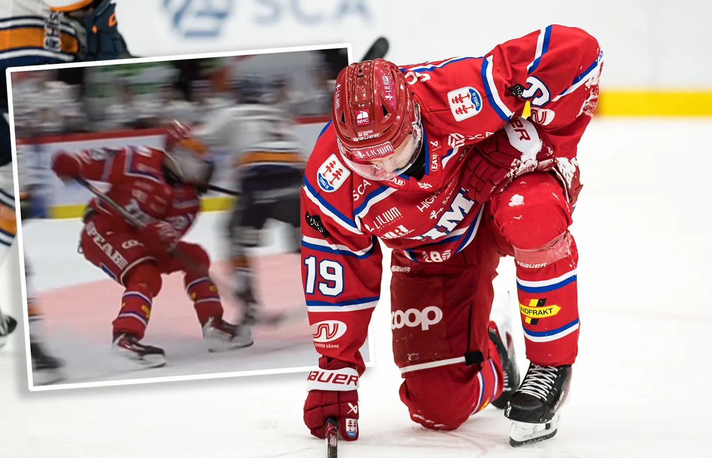 Smäll för Timrå: Tvingades av efter armbågen