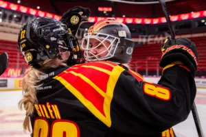 Anna Brenkle gjorde två mål när Brynäs vann mot Djurgården
