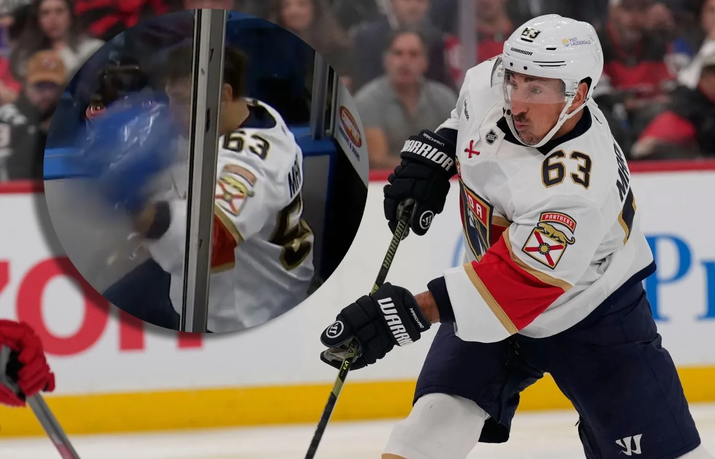 Brad Marchand straffas – efter att ha haft sönder Dahlins hjälm