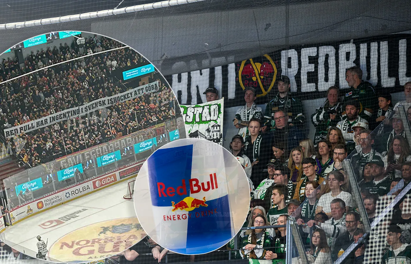 Klackarnas protest mot Red Bull: ”SHL, hockeymördare”