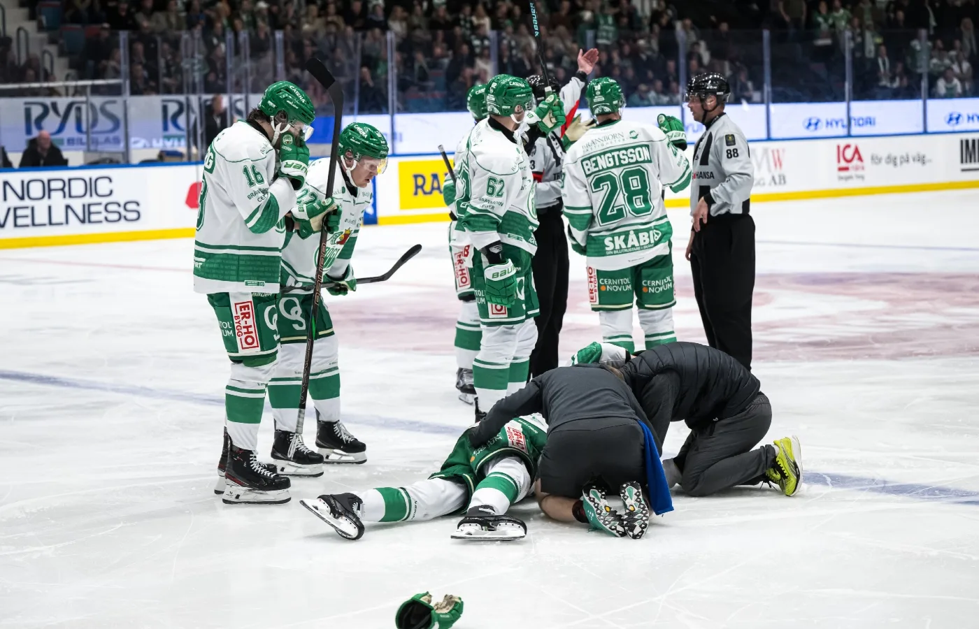 Tunga avbräck för Rögle – tre spelare på skadelistan
