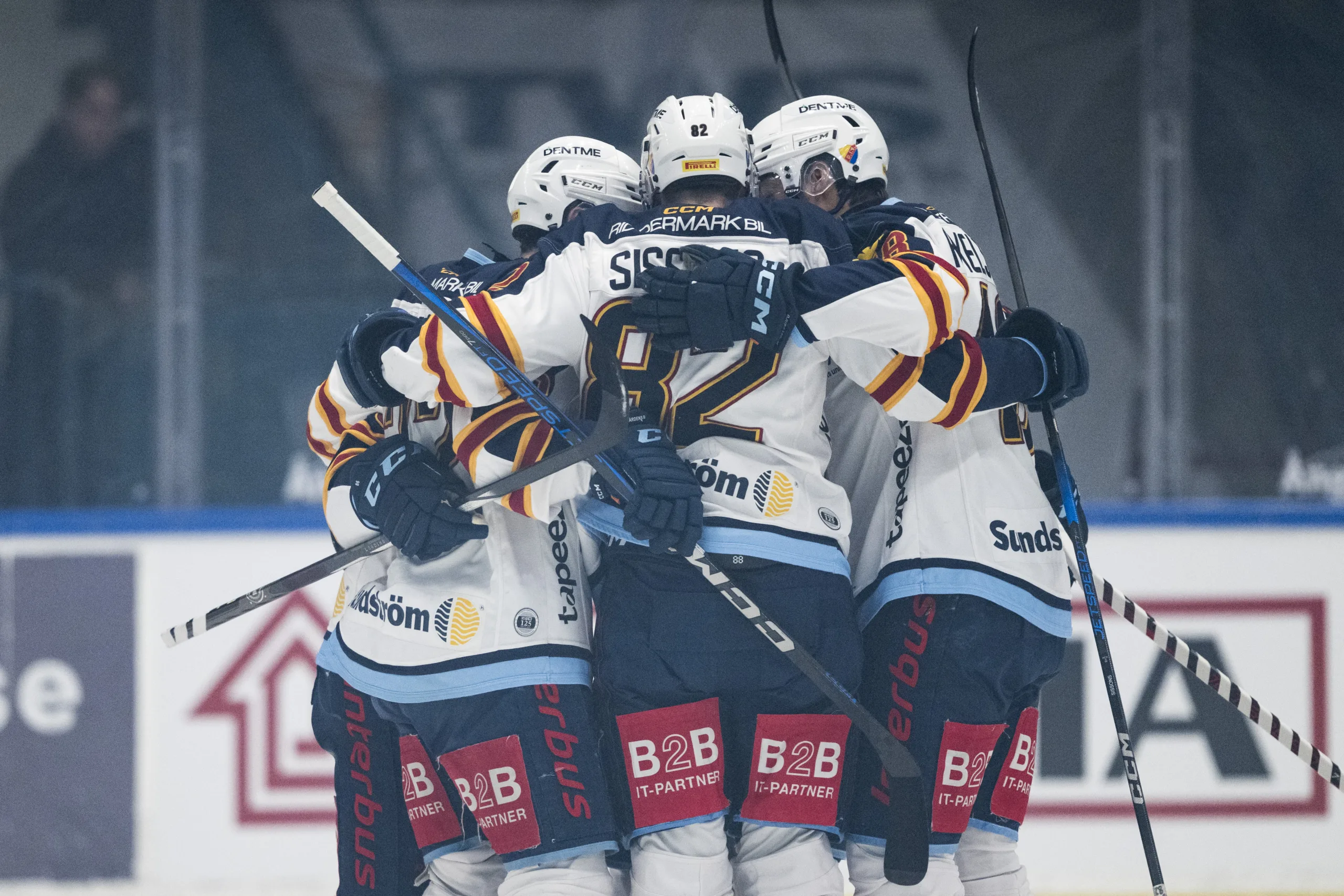 Charles Hudon tvåmålsskytt för Djurgården i segern mot Brynäs