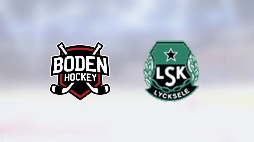 5–2-seger för Boden mot Lycksele