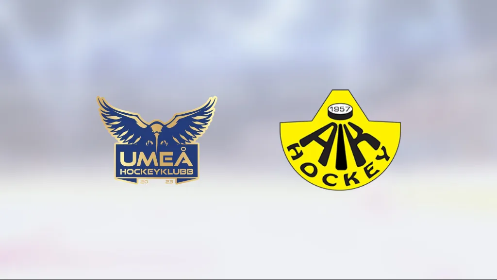 Målfest när Umeå Hockeyklubb U18 krossade AIK-Hockey Härnösand U18 i Nolia Ishall