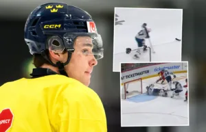 Svenskens miss i NHL-debuten: ”Sade åt honom att bita ihop”