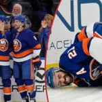 Skadar sig – och gör sedan assist till svensken