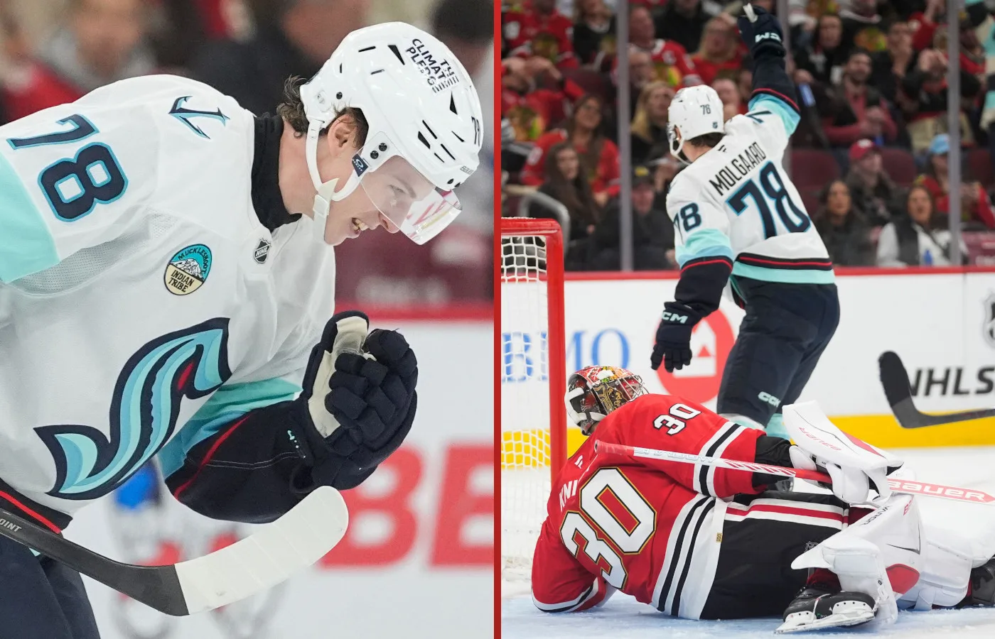 Poäng direkt i NHL-debuten av förre HV-talangen