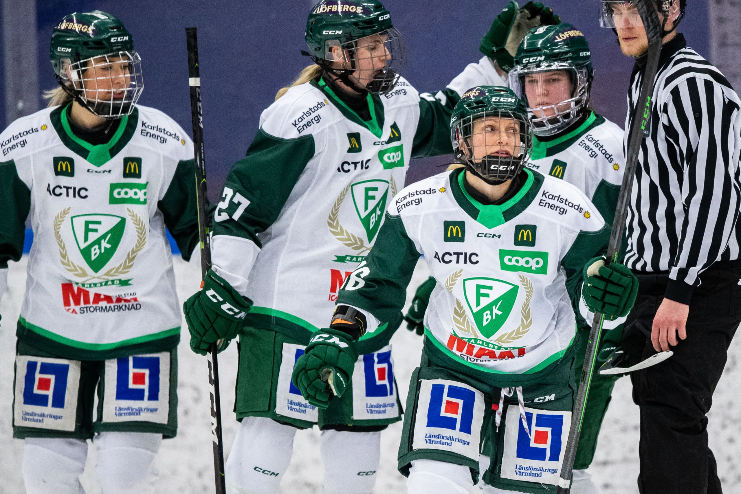 Färjestads Ella Albinsson tvåmålsskytt i segern mot HV 71