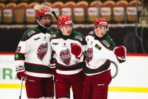 Rasmus Lindström Calland tvåmålsskytt när Modo Hockey U20 vann mot Skellefteå AIK U20