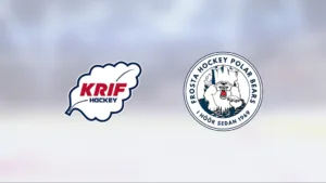 Svårstoppade KRIF Hockey J20 fortsätter vinna – 16–0 mot svaga Frosta Hockey/Åstorp IK U20