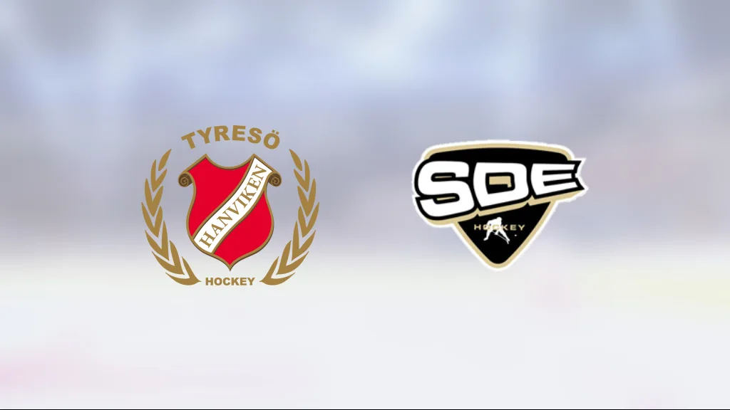 Noah Sanders tvåmålsskytt för SDE i segern mot Tyresö Hanviken Hockey