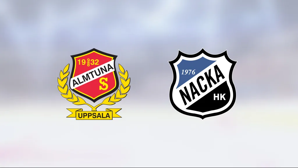 Två snabba mål gav Nacka tre poäng mot Almtuna