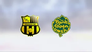 Seger för Björklöven U18 på bortaplan mot Vännäs U18